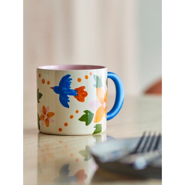 Čierne/béžové keramické hrnčeky v súprave 2 ks 300 ml Maricala – Bloomingville-image-3