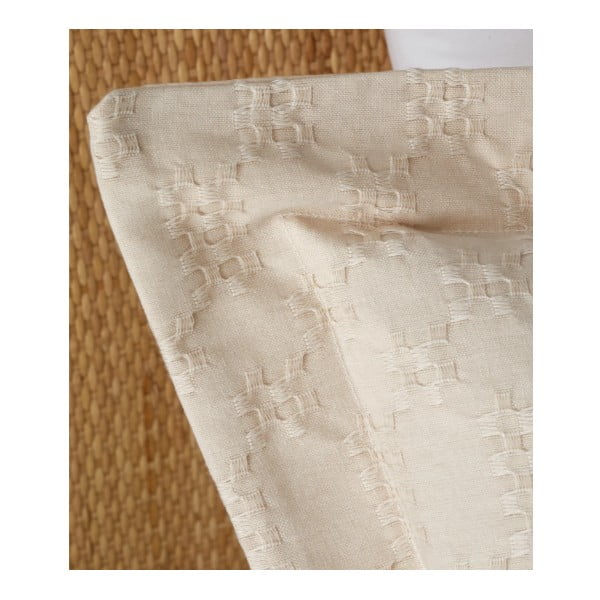 Béžové bavlnené obliečky na jednolôžko 135x200 cm Waffle Circle – Bianca-image-4