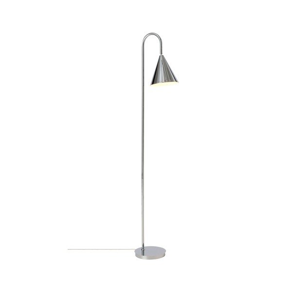 Kovová stojacia lampa s ohýbateľnou konštrukciou v lesklej striebornej farbe (výška  145 cm) Liam – Ellos Home-image-3