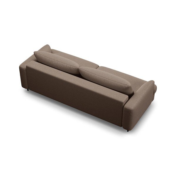 Taupe rozkladacia/s úložným priestorom pohovka 233 cm Naomi – Micadoni -image-2