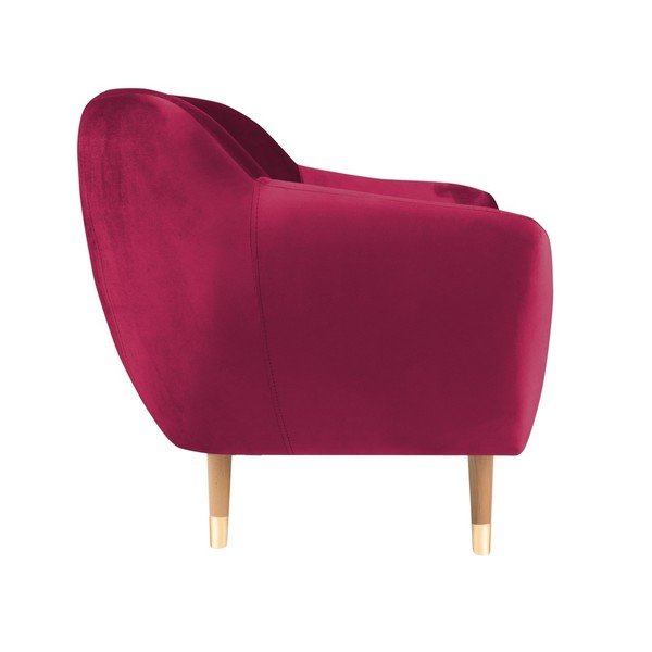 Ružové zamatové kreslo Mazzini Sofas Benito-image-3