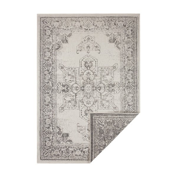 Sivo-krémový vonkajší koberec NORTHRUGS Borbon, 80 x 150 cm