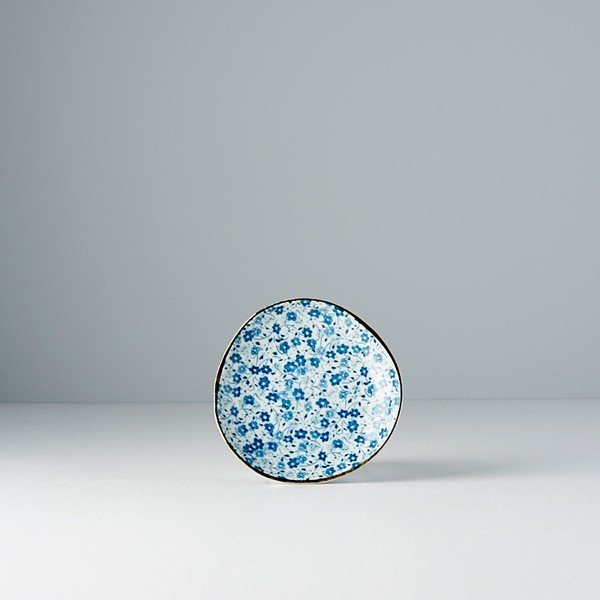 Modro-biely keramický tanierik Mij Daisy, ø 12 cm-image-2