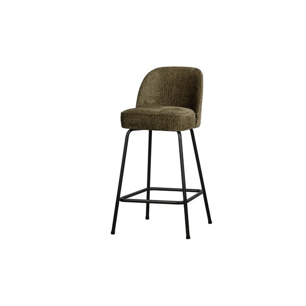 Khaki zamatová barová stolička (výška sedadla 64 cm) Vogue – WOOOD-image-1