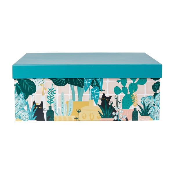 Dekoratívne kartónové úložné boxy s vekom v súprave 9 ks Chamouflage - Jardin d'Ulysse-image-4