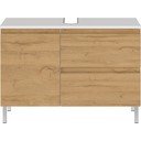 Biela skrinka pod umývadlo v dekore duba 80x56 cm Torrance - Germania