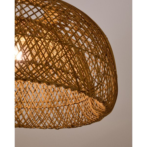 Ratanové tienidlo v prírodnej farbe ø 60 cm Isora – Kave Home-image-3