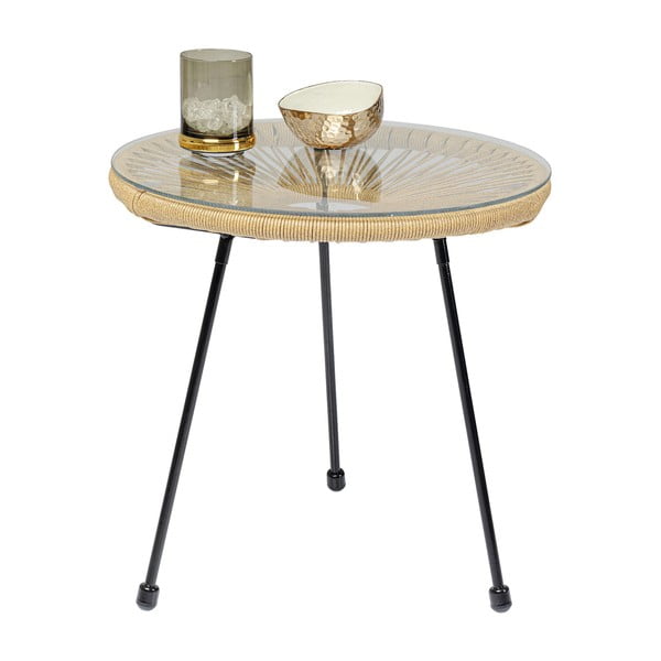 Odkladací stolík Kare Design Acapulco Nature, ø 50 cm-image-1