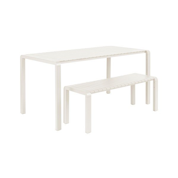 Biela kovová záhradná lavica Vondel – Zuiver-image-3