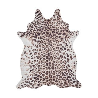 Hnedý/béžový koberec 155x130 cm Faux Leopard - Think Rugs