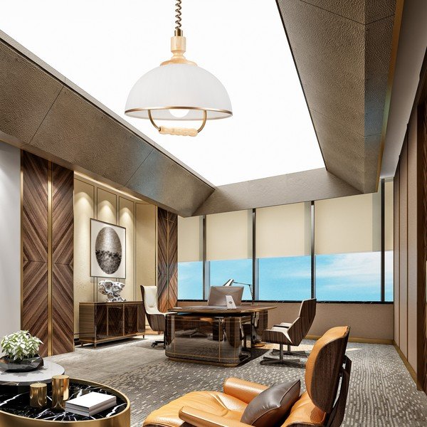 Závesné svietidlo v bronzovo-prírodnej farbe so skleneným tienidlom ø 30 cm Ramona – LAMKUR-image-1