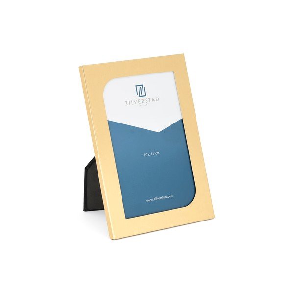 Kovový stojací rámček v mosadznej farbe 12x17 cm Grenoble – Zilverstad
