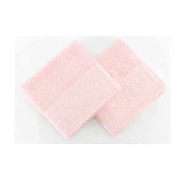 Sada 2 uterákov Kalp Pink, 50x90 cm