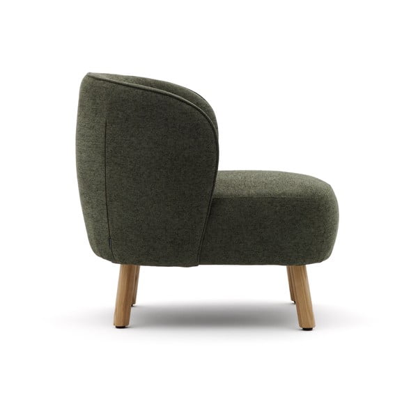 Zelené ženilkové kreslo Ulit – Kave Home-image-3