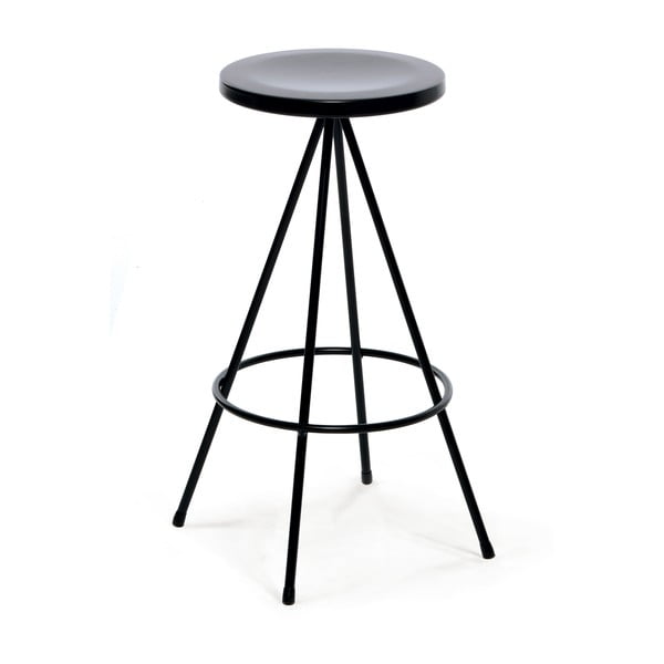 Vonkajšia barová stolička Mobles 114 Nuta Black, výška 60 cm