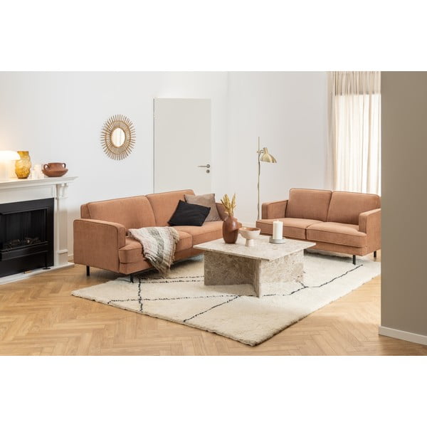 Béžový mramorový konferenčný stolík 90x90 cm Vega – Actona-image-2