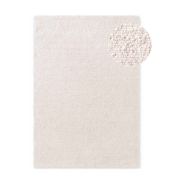 Slonovinový ručne tkaný koberec z materiálu buklé 160x230 cm Notting Hill Portobello – Ted Baker