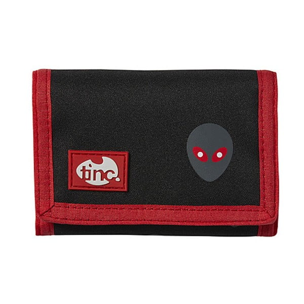 Čierna peňaženka na suchý zips TINC Allien