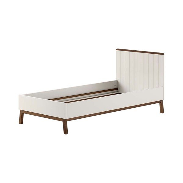 Béžová detská posteľ z borovicového dreva bez roštu 90x200 cm Sezane – Vipack