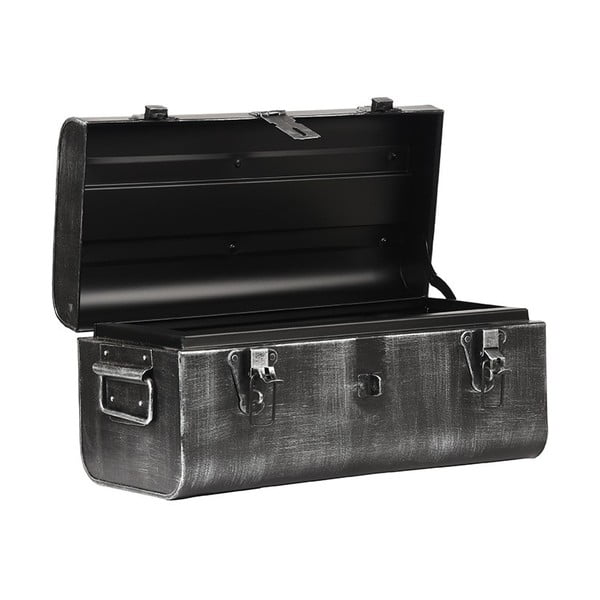 Kovový úložný dekoratívny kufor LABEL51, dĺžka 47 cm-image-2