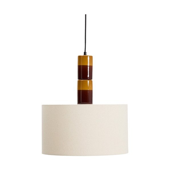 Závesné svietidlo s textilným tienidlom Mavran – Kave Home