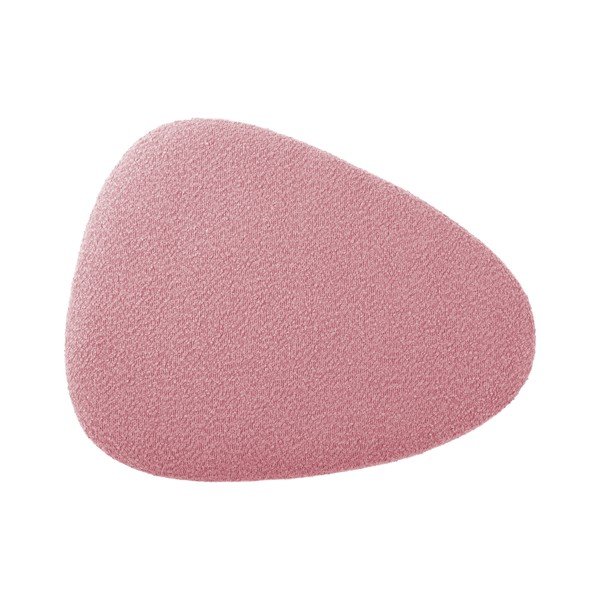 Ružový taburet z textílie buklé Ada – Leitmotiv-image-2