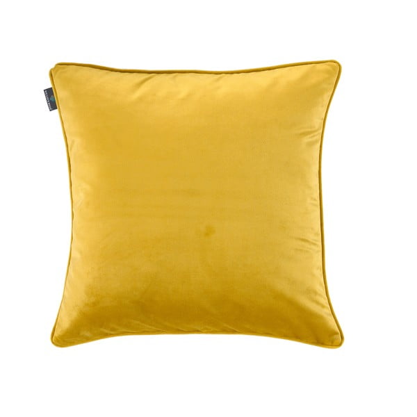 Žltá obliečka na vankúš WeLoveBeds Dijon, 50 × 50 cm