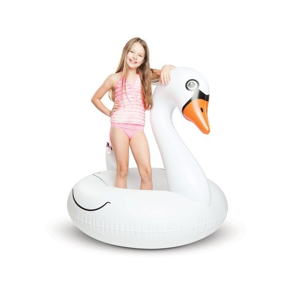 Nafukovací kruh v tvare bielej labute Big Mouth Inc.