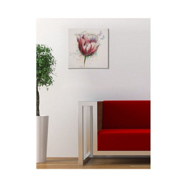 Ručne maľovaný obraz Mauro Ferretti Tulip, 80 × 80 cm-image-1