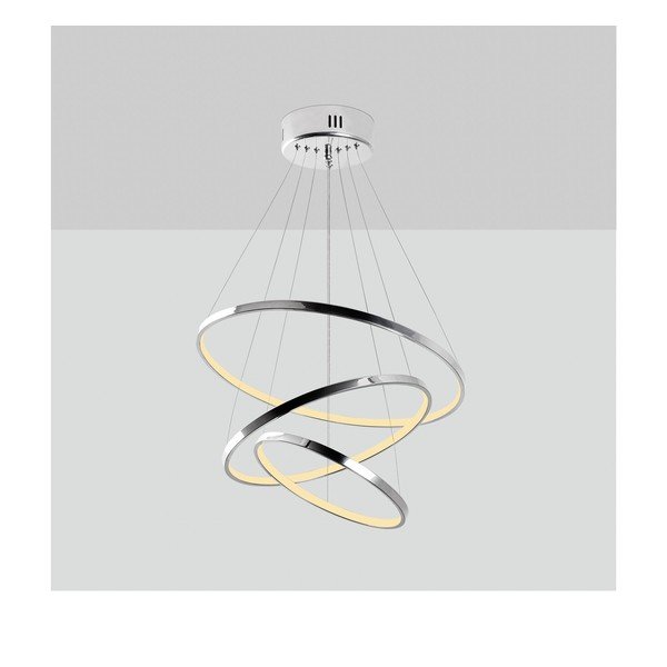 LED závesné svietidlo v striebornej farbe ø 50 cm Simit – Opviq lights-image-2