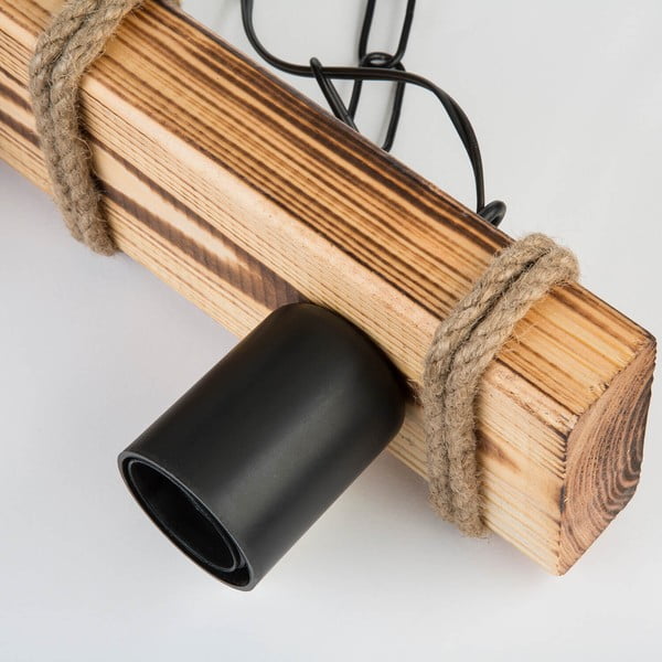 Stropné svietidlo v čierno-prírodnej farbe 10.5x48.5 cm – Squid Lighting-image-1