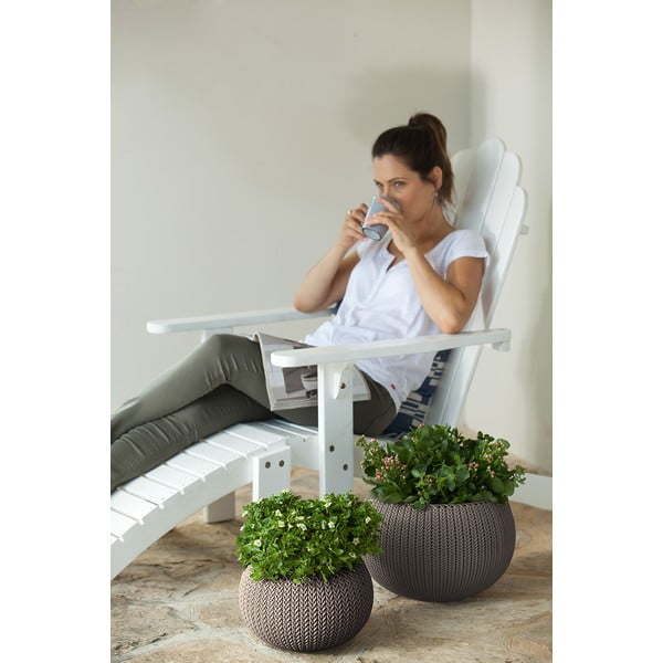 Plastový závesný a nástenný  kvetináč ø 28 cm Cozy – Keter-image-3