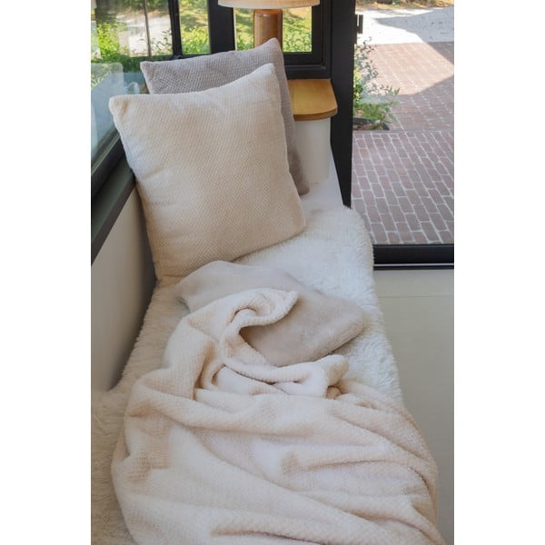 Slonovinová deka z mikroplyšu 150x200 cm Pippa – Tiseco Home Studio-image-1