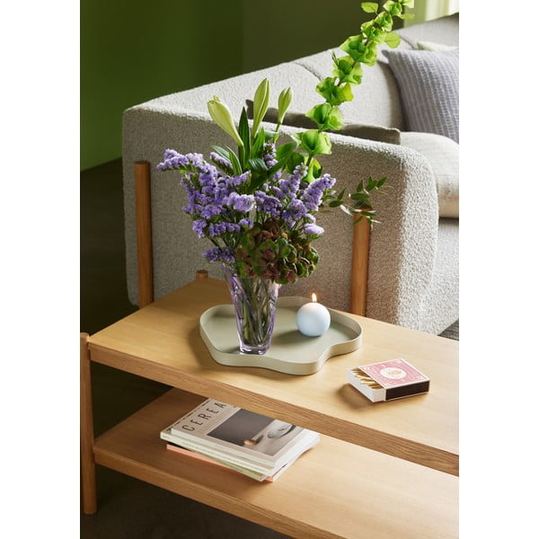 Fialová sklenená ručne vyrobená váza (výška 18 cm) Bloom – Hübsch-image-1