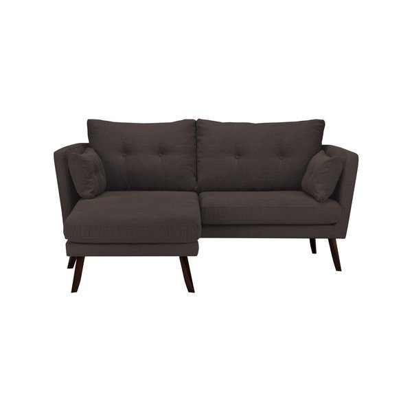 Hnedá trojmiestna pohovka Mazzini Sofas Elena, s leňoškou na ľavom rohu-image-3
