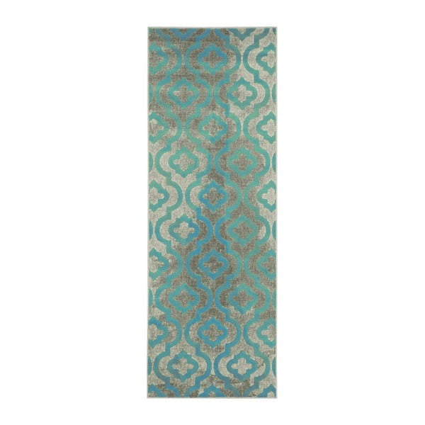 Modrý koberec Webtapetti Evergreen,  70 x 275 cm
