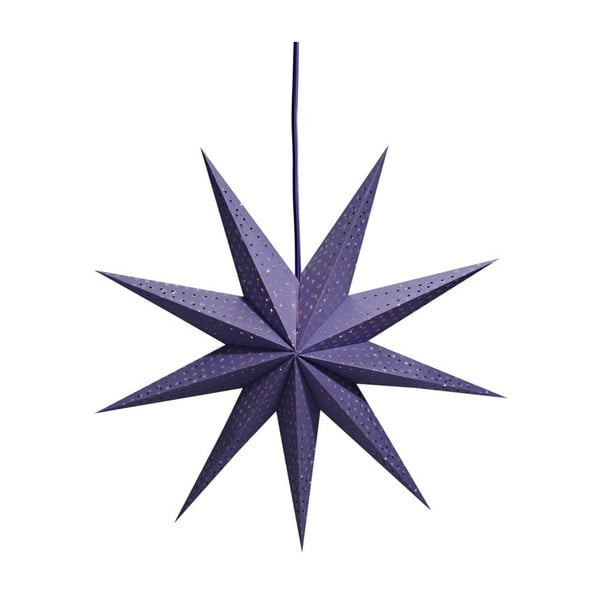 Závesná svietiaca hviezda Grafsnas, Ø72 cm, fialová