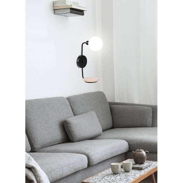 Čierne nástenné svietidlo Ponio - Candellux Lighting-image-2
