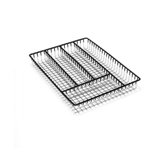 Organizér na príbory z antikoro ocele s čiernym lemom Addis Wire, 36,5 cm