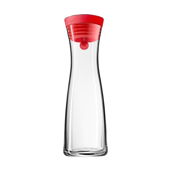 Sklenená dóza na vodu s červeným vekom WMF, 1 l-image-2