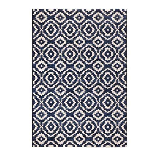 Modrý koberec Mint Rugs Diamond Ornamental, 133 × 195 cm