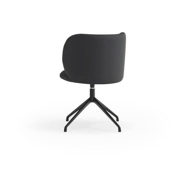 Čierne čalúnené jedálenské kreslo Mogi – Teulat-image-3