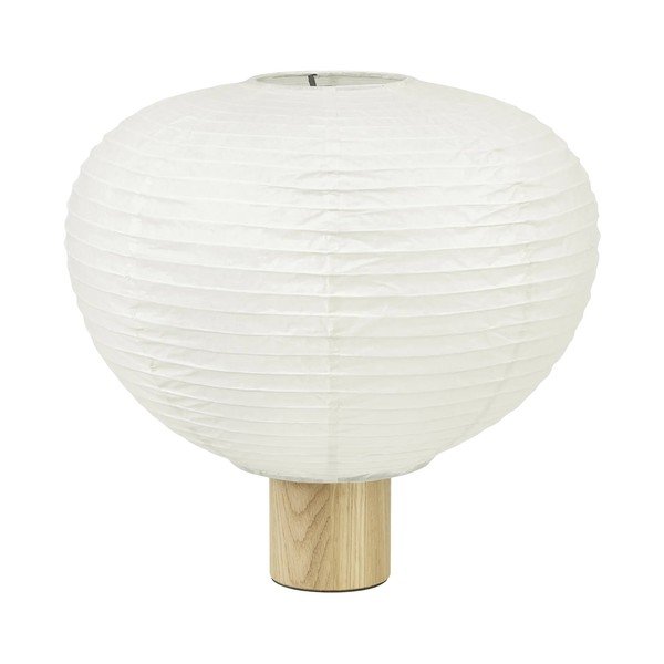 Biela stolová lampa s papierovým tienidlom (výška  32 cm) Kami – Blomus