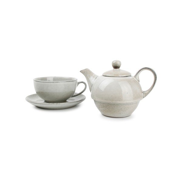 Zelená kameninová kanvica na čaj 400 ml Artisan – Salt&Pepper-image-2