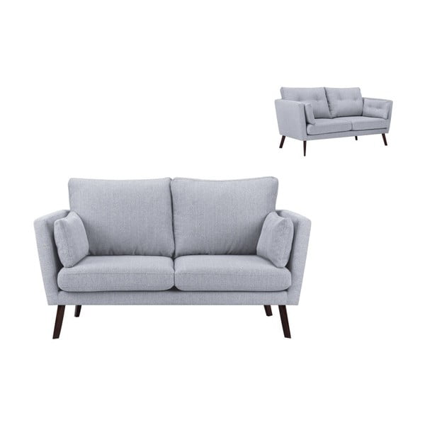 Svetlosivá dvojmiestna pohovka Mazzini Sofas Elena-image-1