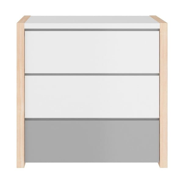 Sivá komoda s 3 zásuvkami BELLAMY Pinette-image-1