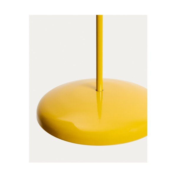 Žlté LED závesné svietidlo so stmievačom s kovovým tienidlom ø 16 cm Porte – Kave Home-image-4