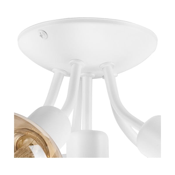 Biele stropné svietidlo bez tienidla Viggo – LAMKUR-image-3