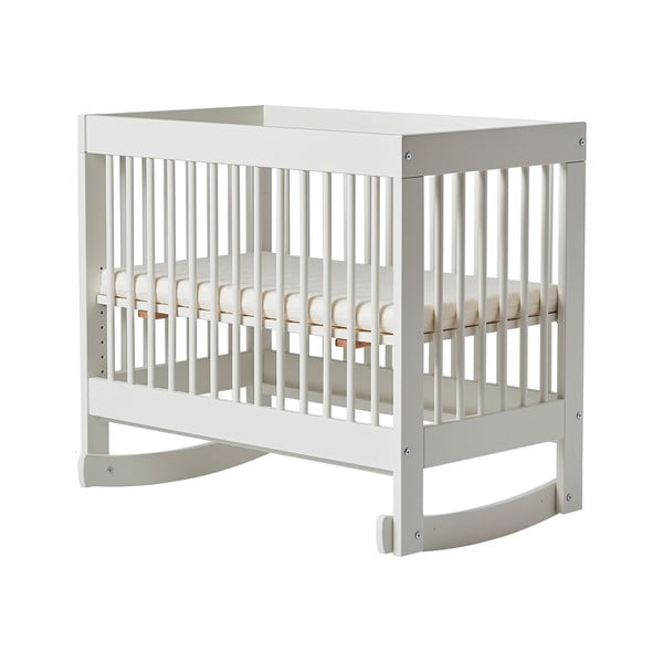 Biela pojazdná detská postieľka Pinio Basic, 89 × 45 cm-image-2