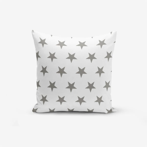 Obliečka na vankúš s prímesou bavlny Minimalist Cushion Covers Grey Star, 45 × 45 cm